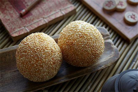 rice ball - Still Life of Chinese Pastry Jin deui Stock Photo - Rights-Managed, Code: 700-05973271