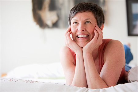 Portrait of Woman Smiling Stock Photo - Rights-Managed, Code: 700-05973284