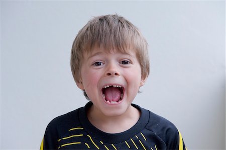 screaming (human yelling) - Boy with Open Mouth Stock Photo - Rights-Managed, Code: 700-05973494