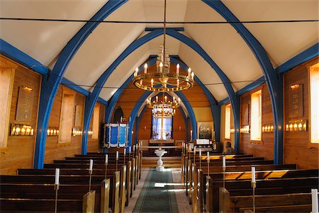 Church Interior, Ittoqqortoormiit, Sermersooq, Greenland Stock Photo - Rights-Managed, Code: 700-05973781