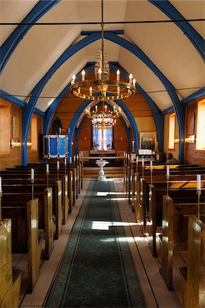 danish (places and things) - Church Interior, Ittoqqortoormiit, Sermersooq, Greenland Stock Photo - Rights-Managed, Code: 700-05973782