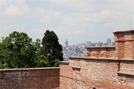 View of Galata Tower from Topkapi Palace, Istanbul, Turkey Stock Photo - Rights-Managed, Code: 700-06009168