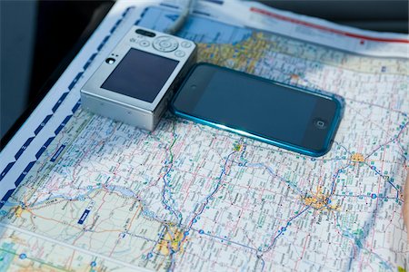 smartphone screen - Camera, iPhone, and Map Stock Photo - Rights-Managed, Code: 700-06037898