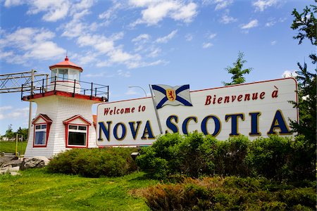 Nova Scotia Welcome Sign Stock Photo - Rights-Managed, Code: 700-06037900
