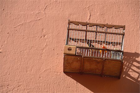 shadows on wall - Bird Cage, Marrakech, Morocco Stock Photo - Rights-Managed, Code: 700-06037955