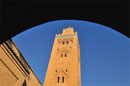 Mosquée de la Koutoubia, Marrakech, Maroc Photographie de stock - Rights-Managed, Code: 700-06037998