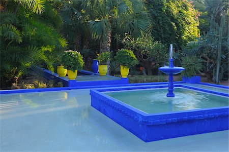 Jardin Majorelle, Marrakech, Morocco Stock Photo - Rights-Managed, Code: 700-06038045