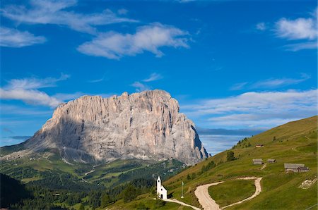 Grödnerjoch und Sellagruppe, Val Gardena, Südtirol, Trentino Alto Adige, Italien Stockbilder - Lizenzpflichtiges, Bildnummer: 700-06109502