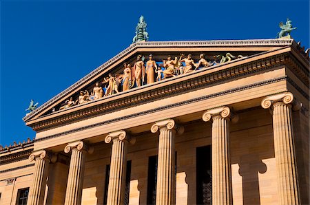 famous buildings usa - Philadelphia museum of art , Philadelphia, Pennsylvania, USA Stock Photo - Rights-Managed, Code: 700-06109809