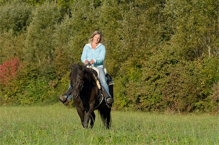 poni - Woman Riding Pony Foto de stock - Con derechos protegidos, Código: 700-06119560