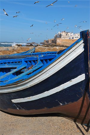 Gros plan du bateau de pêche, Essaouira, Maroc Photographie de stock - Rights-Managed, Code: 700-06119740