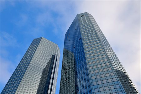 Deutsche Bank Skyscraper, Frankfurt am Main, Hesse, Germany Foto de stock - Con derechos protegidos, Código: 700-06144830