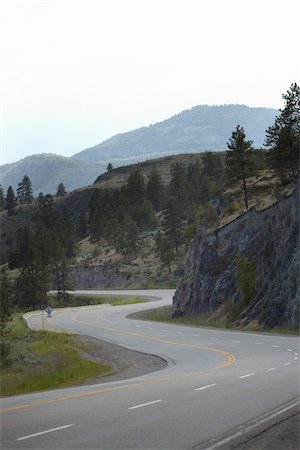 road rocks photo - Highway, Penticton, British Columbia, Canada Stock Photo - Rights-Managed, Code: 700-06144889