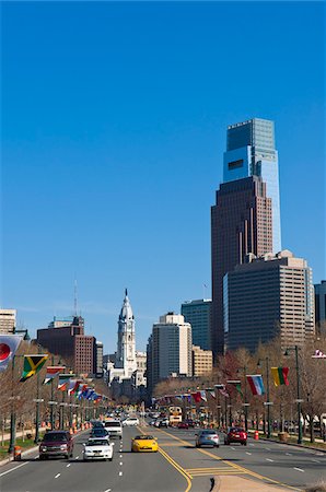 pennant flag - Cityscape, Philadelphia, Pennsylvania, USA Stock Photo - Rights-Managed, Code: 700-06145043