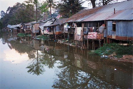 poverty asia - Pile Dwellings, Siem Reap, Cambodia Stock Photo - Rights-Managed, Code: 700-06199253