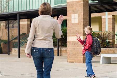 simsearch:700-01587091,k - Mother Taking Son to School Stock Photo - Rights-Managed, Code: 700-06282098