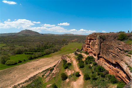 spain mountains blue sky - Celtiberian Archaeological Site of Tiermes, Montejo de Tiermes, Soria, Castilla y Leon, Spain Stock Photo - Rights-Managed, Code: 700-06334531