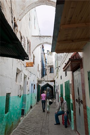 rif - Ruelle, Medina, Tétouan, Maroc Photographie de stock - Rights-Managed, Code: 700-06334556