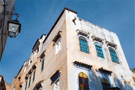 Low Angle View of Building, Chefchaouen, Chefchaouen Province, Tangier-Tetouan Region, Morocco Stock Photo - Rights-Managed, Code: 700-06334588