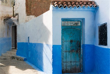 Architectural Detail, Chefchaouen, Chefchaouen Province, Tangier-Tetouan Region, Morocco Foto de stock - Con derechos protegidos, Código: 700-06334581