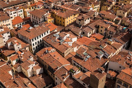 Vue aérienne de Florence, Toscane, Italie Photographie de stock - Rights-Managed, Code: 700-06334646