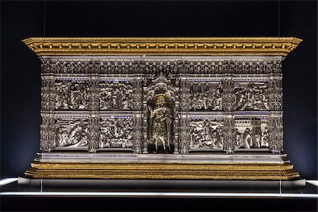 simsearch:700-06334792,k - Silver Altar in Museum of the Duomo, Basilica di Santa Maria del Fiore, Florence, Tuscany, Italy Foto de stock - Con derechos protegidos, Código: 700-06334688