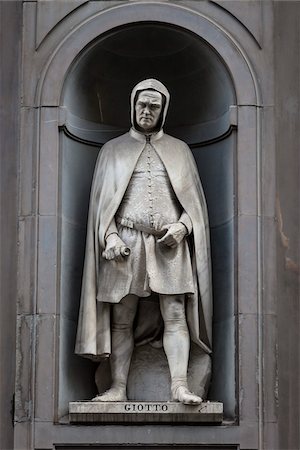 peintre (artiste) - Statue de Giotto à la Galerie des offices, Florence, Toscane, Italie Photographie de stock - Rights-Managed, Code: 700-06334693