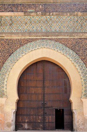 Bab Mansour Gate, Meknes, Morocco Stock Photo - Rights-Managed, Code: 700-06355130