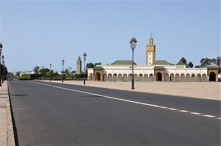 street in the city nobody - Ahl Fas Mosque, Rabat, Morocco Stock Photo - Rights-Managed, Code: 700-06355158