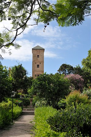 rabat - Jardins andalous, Kasbah des Oudaïas, Rabat, Maroc Photographie de stock - Rights-Managed, Code: 700-06355150