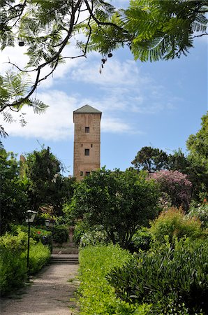 Jardins andalous, Kasbah des Oudaïas, Rabat, Maroc Photographie de stock - Rights-Managed, Code: 700-06355150