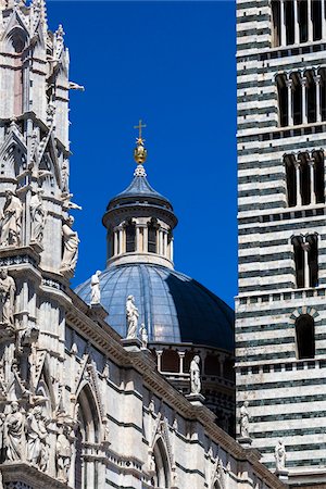 romanesque church - Close-Up of Siena Cathedral, Siena, Tuscany, Italy Stock Photo - Rights-Managed, Code: 700-06367756