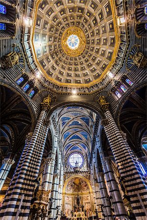 siena cathedral - Interior of Siena Cathedral, Siena, Tuscany, Italy Stock Photo - Rights-Managed, Code: 700-06367761