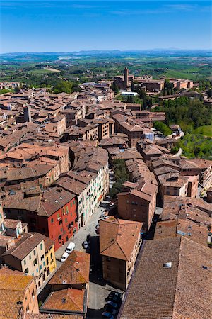 Overview of Siena, Tuscany, Italy Stock Photo - Rights-Managed, Code: 700-06367784