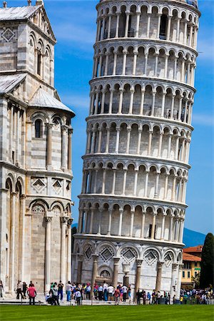 Tour penchée de Pise, Toscane, Italie Photographie de stock - Rights-Managed, Code: 700-06367814