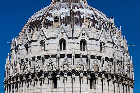 romanesque - Close-Up of Baptistry of the Cathedral of Pisa, Pisa, Tuscany, Italy Stock Photo - Rights-Managed, Code: 700-06367818