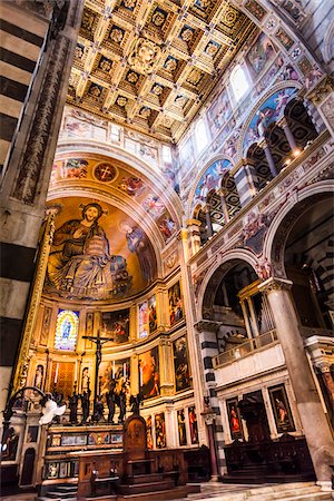 Intérieur de l'abside, Santa Maria Assunta, Pise, Toscane, Italie Photographie de stock - Rights-Managed, Code: 700-06367821