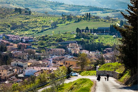 Overview of Greve in Chianti, Tuscany, Italy Stock Photo - Rights-Managed, Code: 700-06367832