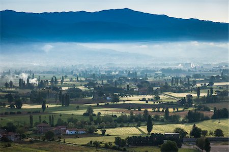 Overview of Farmland, Anghiari, Tuscany, Italy Stock Photo - Rights-Managed, Code: 700-06367993