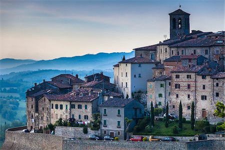 european hillside town - Anghiari, Tuscany, Italy Stock Photo - Rights-Managed, Code: 700-06368000