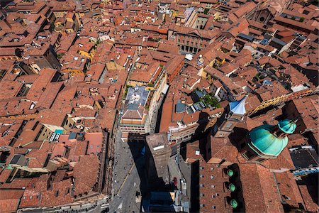 people aerial shot city - Aerial View of Bologna, Emilia-Romagna, Italy Stock Photo - Rights-Managed, Code: 700-06368170