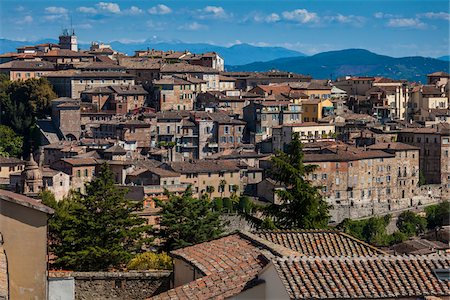 Vue d'ensemble de Pérouse, Province de Pérouse, Ombrie, Italie Photographie de stock - Rights-Managed, Code: 700-06368209
