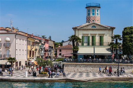 european waterfront - Waterfront, Lazise, Verona Province, Veneto, Italy Stock Photo - Rights-Managed, Code: 700-06368203