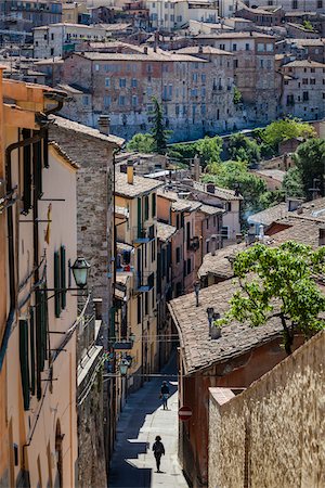 Overview of Perugia, Province of Perugia, Umbria, Italy Foto de stock - Con derechos protegidos, Código: 700-06368217