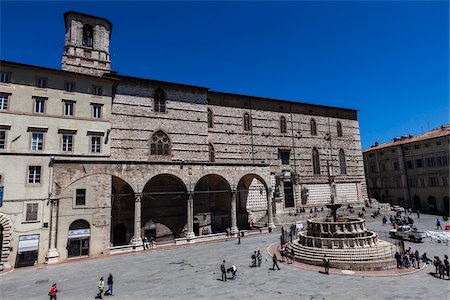 duomo square - Cathedral of San Lorenzo, Perugia, Province of Perugia, Umbria, Italy Foto de stock - Con derechos protegidos, Código: 700-06368213