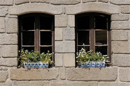 Close-Up of Flower Planters in Windows Stock Photo - Rights-Managed, Code: 700-06383048