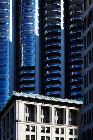 Contrast of Old and New Buildings Downtown, Vancouver, British Columbia, Canada Stock Photo - Rights-Managed, Code: 700-06383091