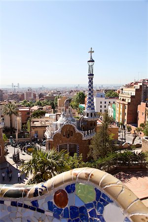 simsearch:700-05452122,k - Parc Güell, Barcelone, Espagne Photographie de stock - Rights-Managed, Code: 700-06383678