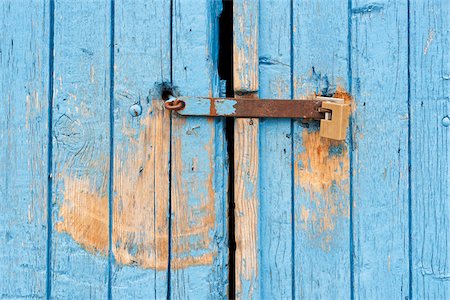 shut doors - Close-Up of Lock and Latch Stock Photo - Rights-Managed, Code: 700-06397574