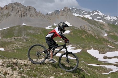 Boy Mountain Biking Stock Photo - Rights-Managed, Code: 700-06397698